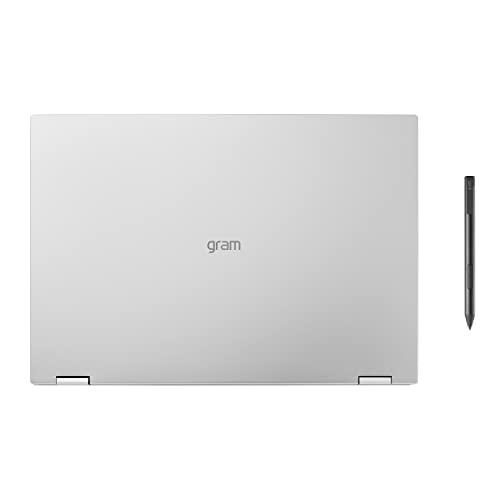 LG LG gram 16T90Q 2-in-1 Tablet Laptop, 16" (1920 x 1200) IPS Display, Intel Evo 12th Gen i7 1260P Processor, 16GB LPDDR5, 2TB NVMe SSD, FHD Webcam, WiFi 6E, Thunderbolt 4, Windows 11, Silver