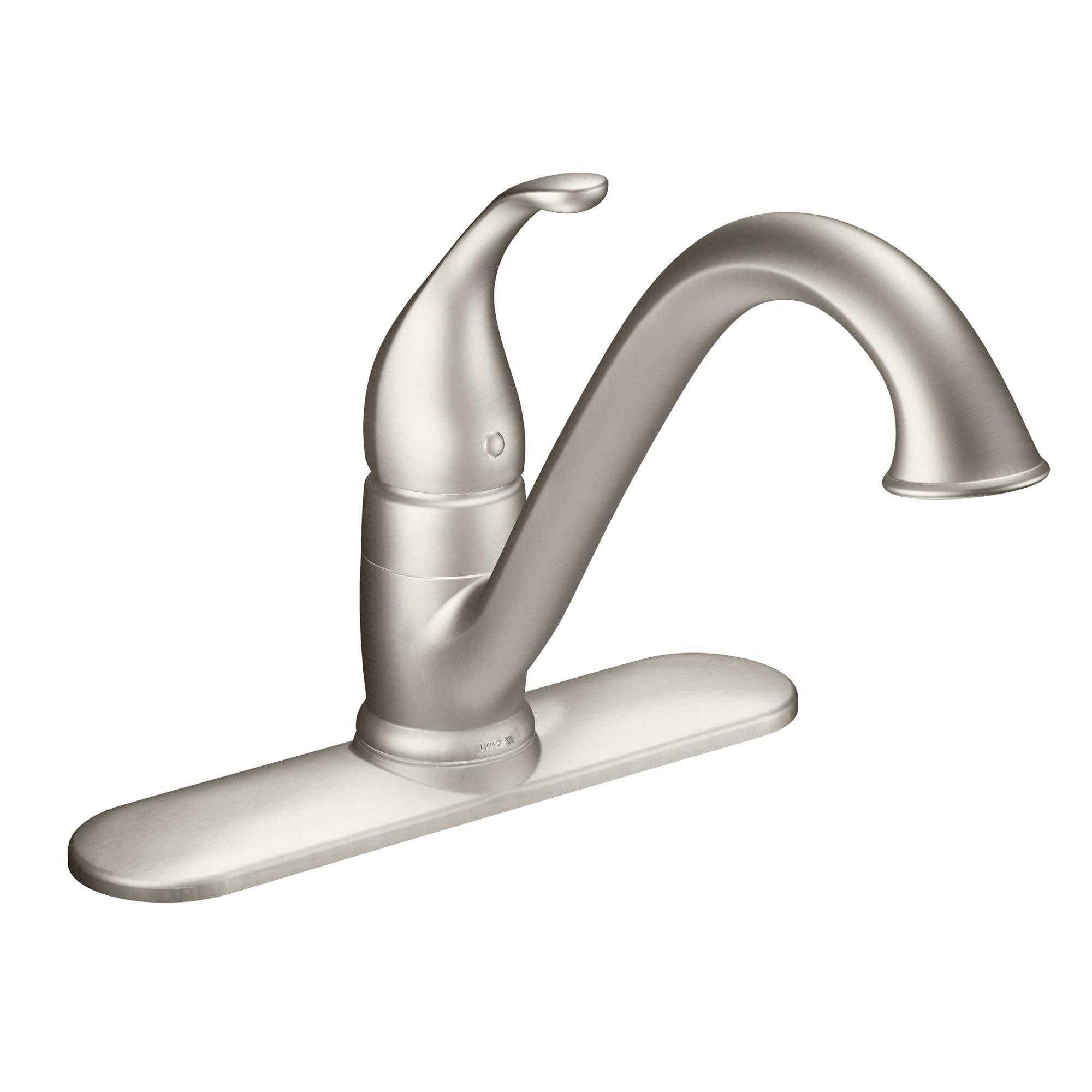 Moen Moen 7825SRS Camerist One-Handle Low Arc Kitchen Faucet, Spot Resist Stainless