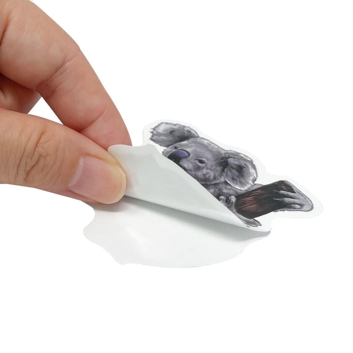 allydrew allydrew Waterproof Vinyl Stickers for Water Bottles, Laptop, Phones, Skateboards, Decals for Teens, 80pcs, Safari Animals