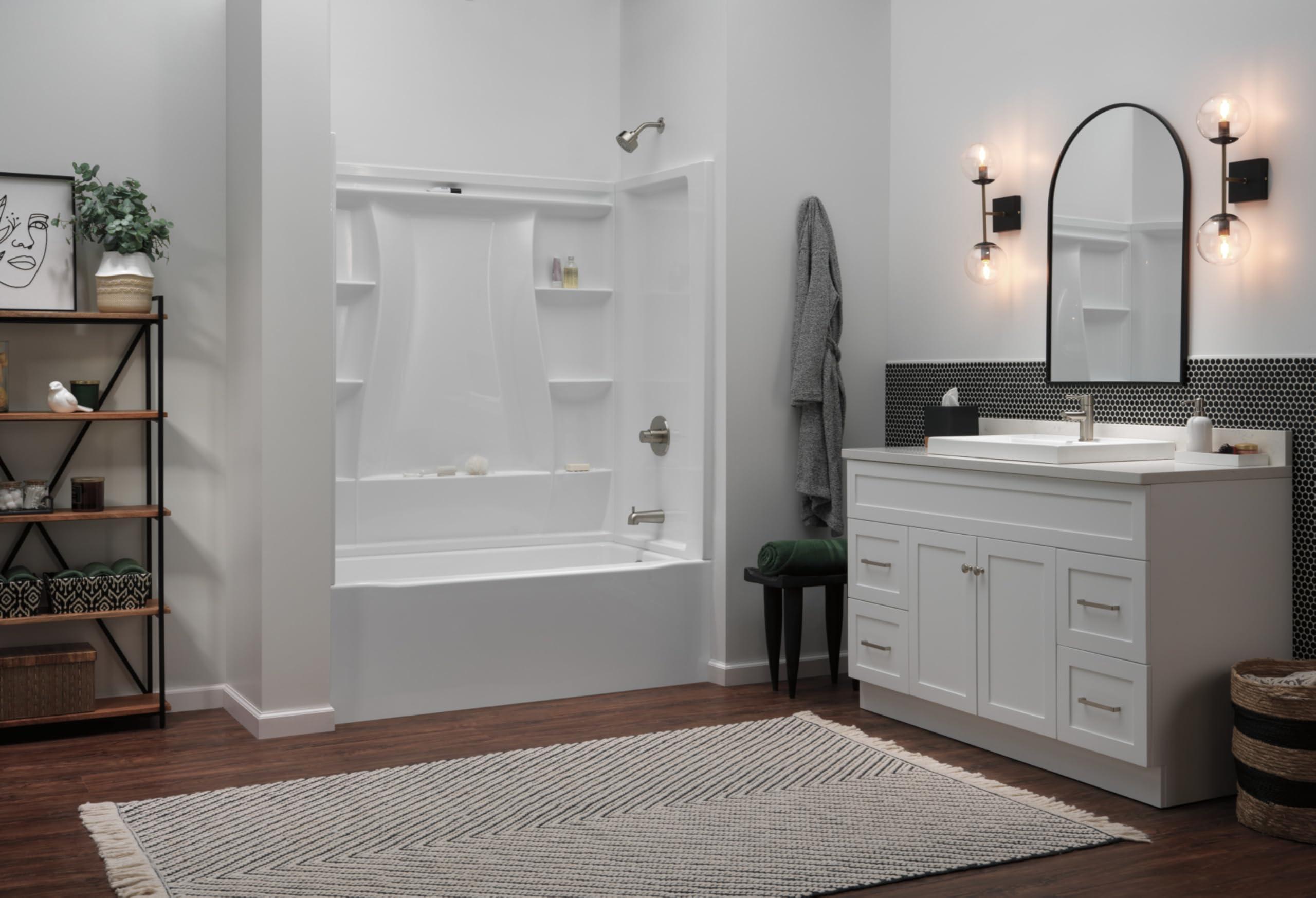 DELTA FAUCET DELTA 559LF-SSPP Modern Single-Handle Bathroom Faucet, 7.25 x 6.00 x 6.25 inches, Stainless