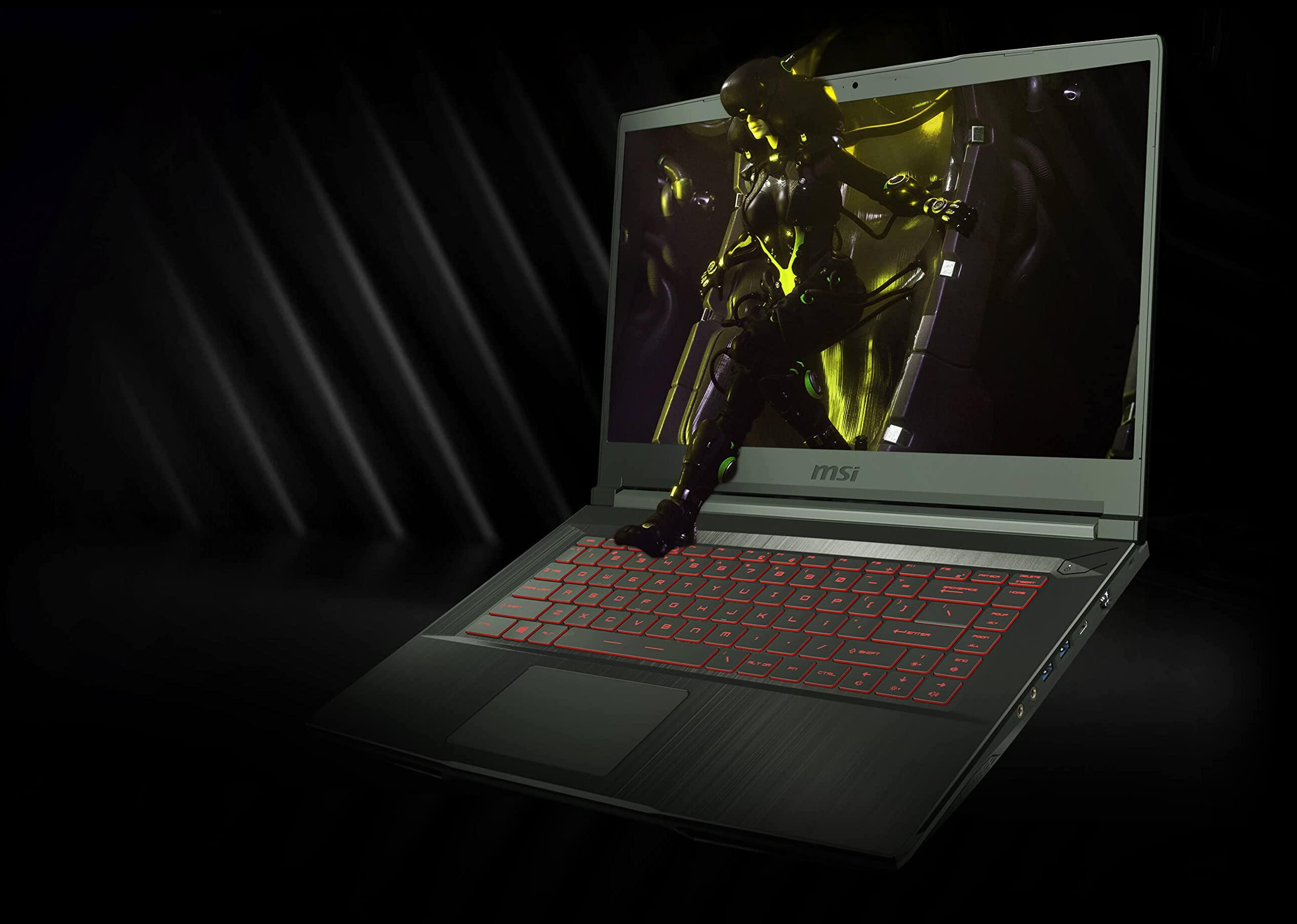 MSI MSI Newest GF63 Thin Gaming Laptop, 15.6" FHD 144Hz, Intel i5-11400H, RTX 3050, 32GB RAM, 1TB NVMe SSD, Windows 11, Aluminum Black