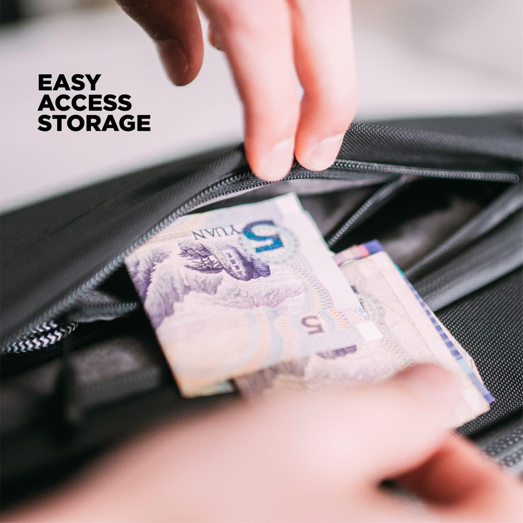 NOMATIC NOMATIC Navigator Travel Backpack - 32L Backpack with Laptop Compartment and 9L Built-In Expansion - Anti-Theft Carry-On Backpack for Travel - Water Resistant Travel Pack (Black)