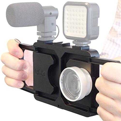 MELA MOUNT Melamount MM-IPHONE7 Video Stabilizer Pro Multimedia Rig for Apple iPhone 7 & 8