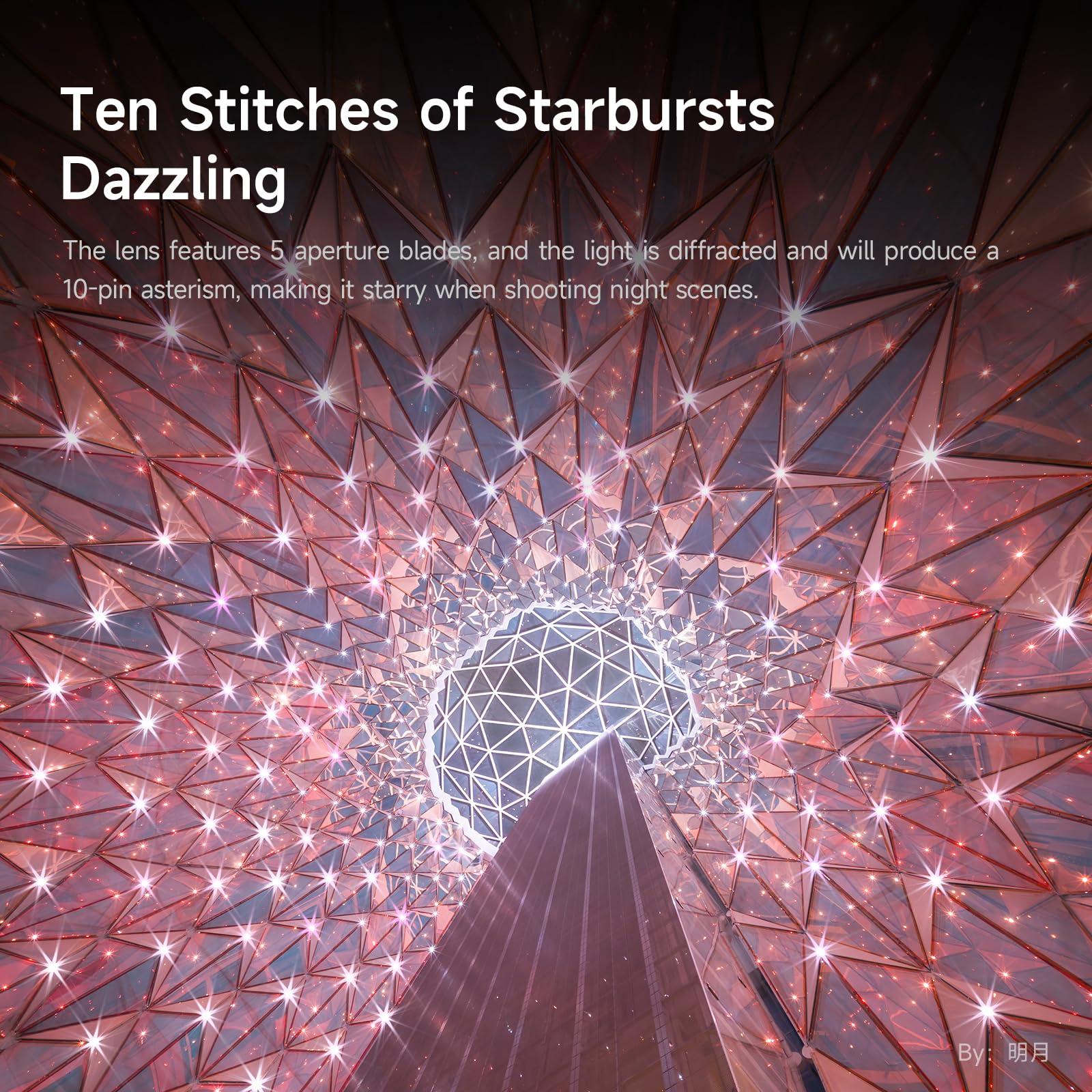 brightin star Brightin Star 9mm F5.6 Lens for Sony E-Mount, Full Frame 132 Ultra Wide Angle Manual Focus Prime Mirrorless Camera Lens for A7 III A7R IV A7C A7S III A1 A7 IV A6600 ZV-E10 ZV-1 A9 II