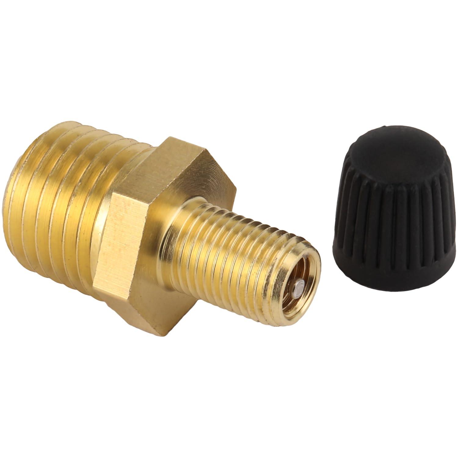 Milton Milton S-684-4 1/4\" MNPT Male Tank Valve, includes Protective Caps (Pack of 2)