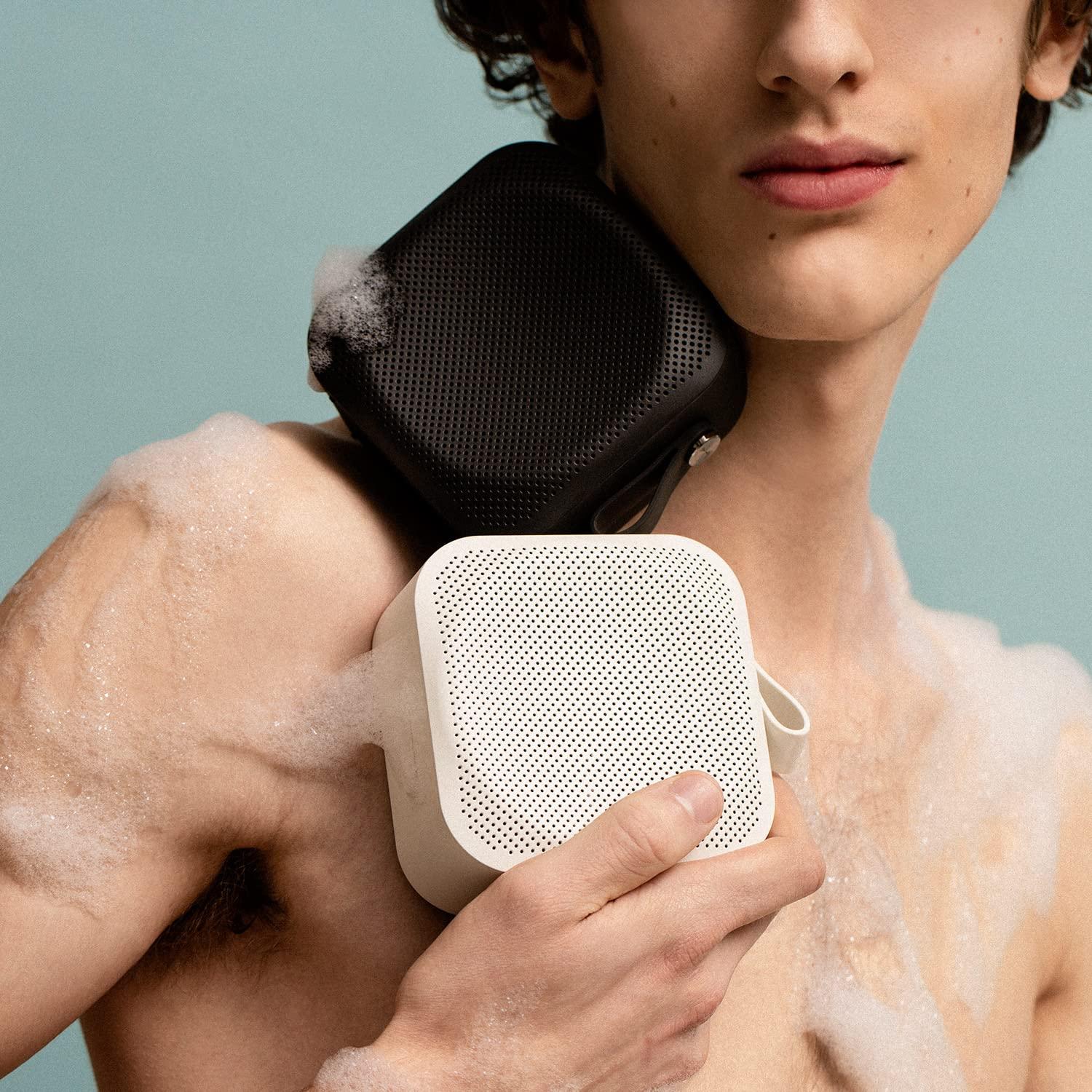 Sudio Sudio F2 Portable Bluetooth Speaker with AUX Input, IPX7,15-Hour Playtime,Ideal Shower Speaker Bluetooth Waterproof for Android and iOS (Black)