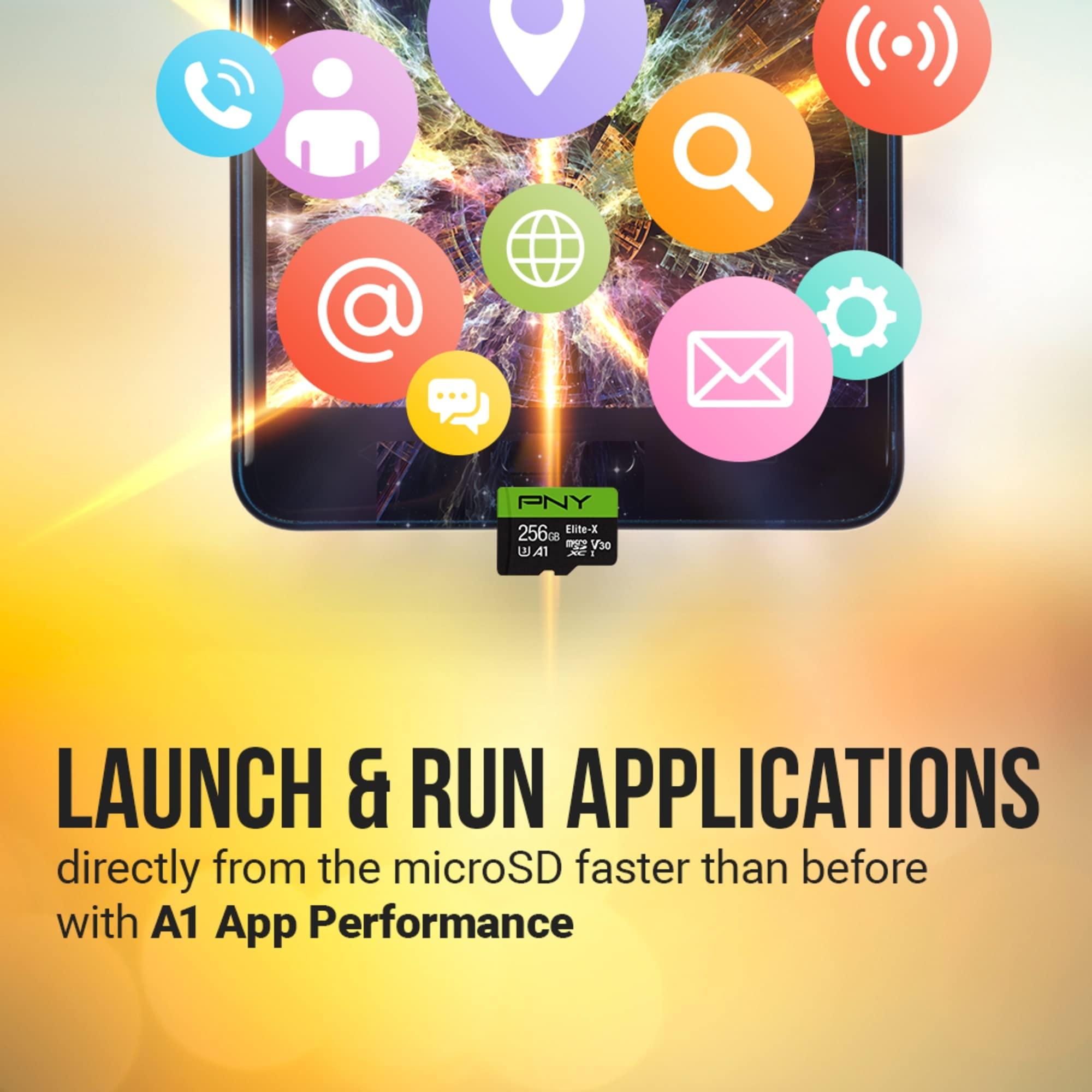 PNY PNY 64GB Elite-X Class 10 U3 V30 microSDXC Flash Memory Card