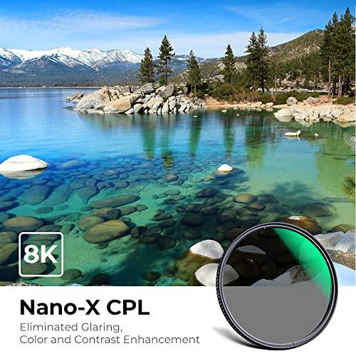 K&F Concept 67mm Circular Polarizers Filter, K&F Concept 67MM Circular Polarizer Filter HD 28 Layer Super Slim Multi-Coated CPL Lens Filter (Nano-X Series)