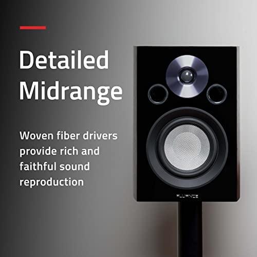 Fluance Fluance Reference Surround Sound Home Theater 5.0 Channel Speaker System Including 3-Way Floorstanding Floorstanding Towers, Center Channel, and Rear Surround Speakers - Walnut (XL8HTBW)