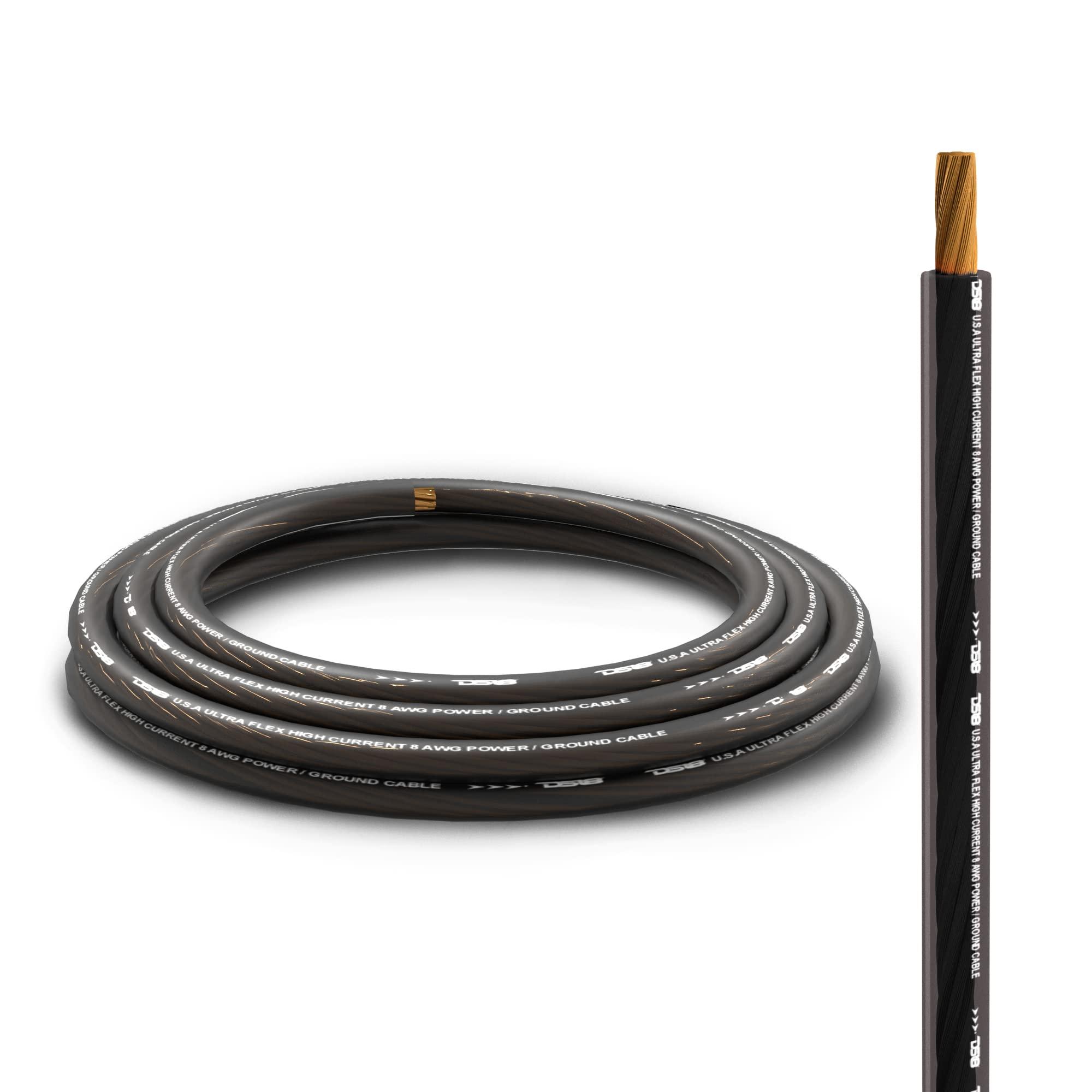 DS18 DS18 PW-OFC8GA-5BK/20RD 8-GA 25ft OFC Ultra Flex Power Wire OFC 8 Gauge, 5ft-Black and 20ft-Red - Power Amplifier Wiring Kit