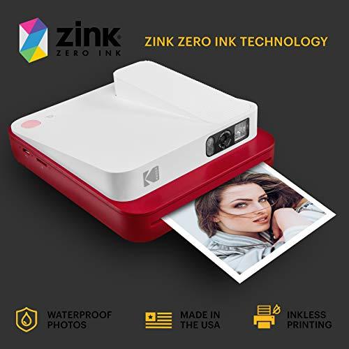 Zink Kodak 3.5x4.25 inch Premium Zink Print Photo Paper (40 Sheets) Compatible with Kodak Smile Classic Instant Camera