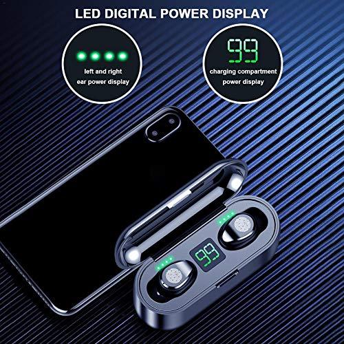 total-shop Touch Control Wireless Bluetooth Earphones, Mini F9 5.0 TWS IPX5 Waterproof Touch Wireless Stereo Bluetooth Headset, Mini Stealth Sports Headphones