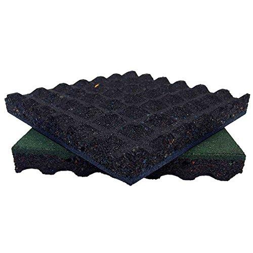 Rubber-Cal Rubber-Cal \"Eco-Safety\" Interlocking Playground Tiles - 2.50 x 19.5 x 19.5 inch - 4 Pack - 11 Square Feet Coverage - Blue
