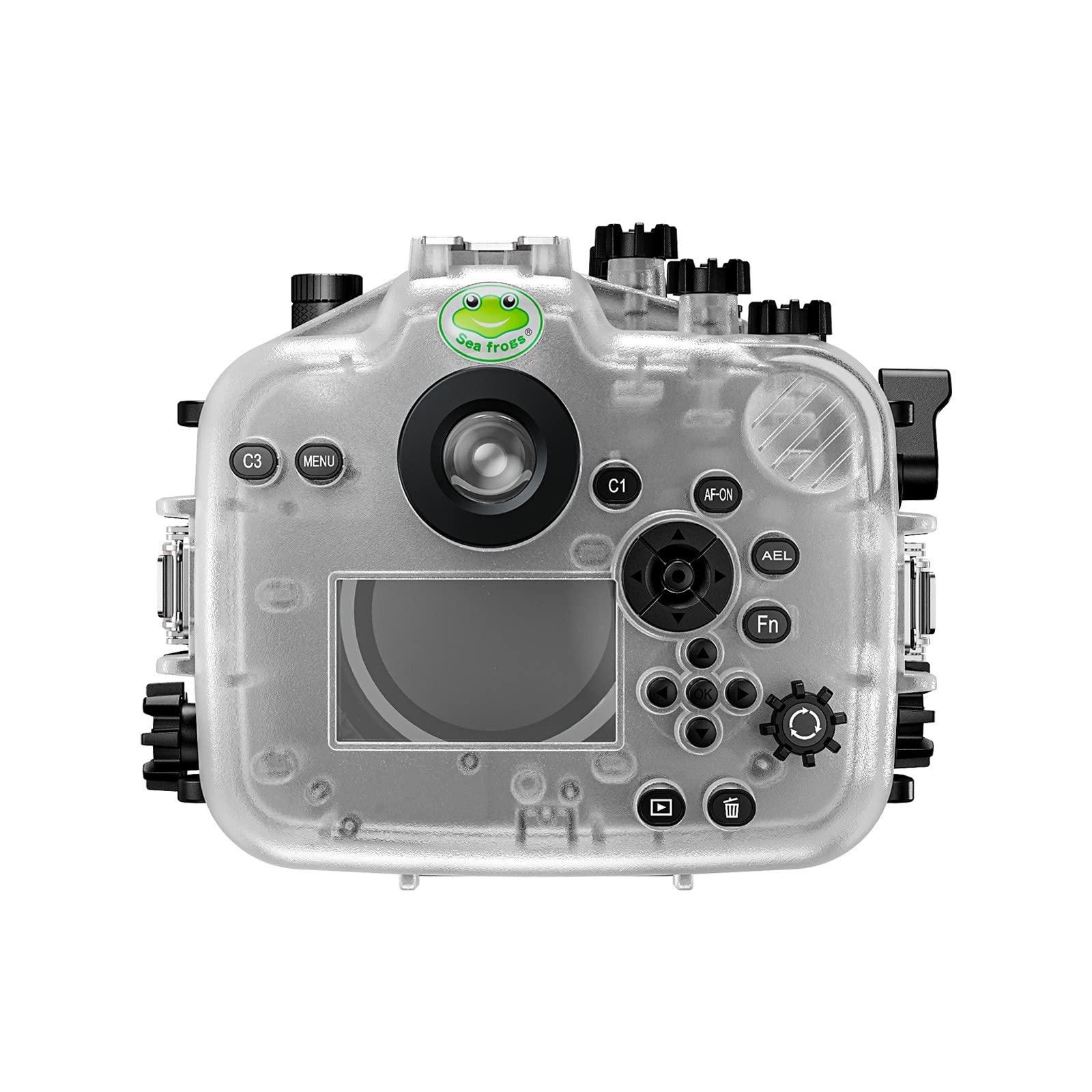 HolaFoto Seafrogs Underwater Housing for Sony A7R V Sony a7r5 [40M/130FT] Waterproof Diving Case for Sony Alpha 7R IV + FE 28-70mm F3.5-5.6, FE 16-35mm F4 ZA OSS Lenses