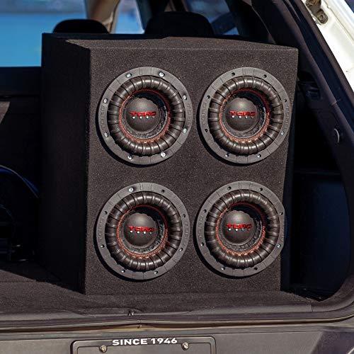 TORO TECH TORO TECH FORCE 8, 8 Inch 800 Watts RMS 1600 Watts MAX Dual 4 Ohm 2.5 Inch Voice Coil, 8 Car Audio Subwoofer for Cars, Trucks, Jeeps, Boats, Off Road with Hard Hitting Bass (Sold As Each)