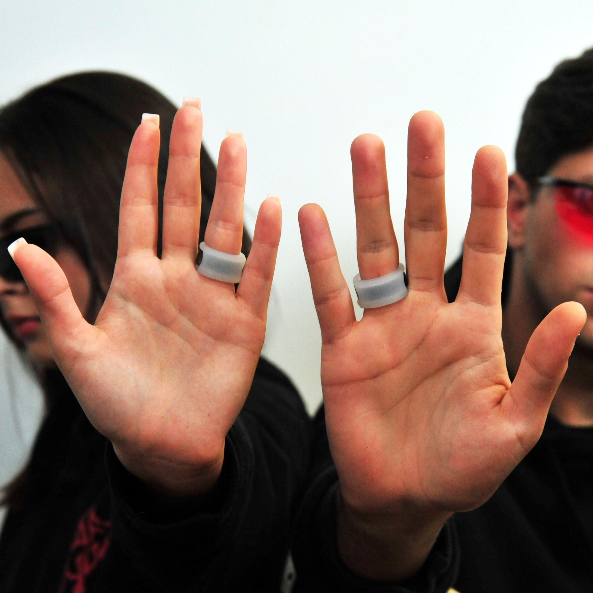 Rinfit Rinfit Smart Ring Protector - Silicone Ring Enhancer for Active Lifestyle and Gym - SportFit U.S. Design Patent - Black, Size 9