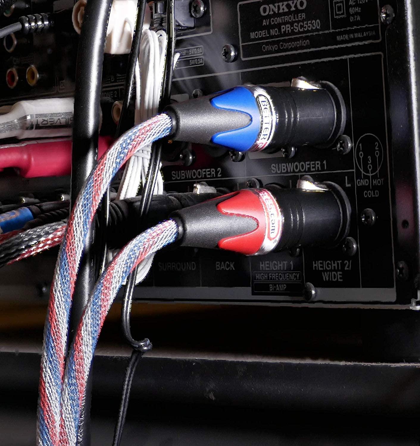 BETTERCABLES.COM Better Cables BETTERCABLES.COM Silver Serpent Patriot Edition Balanced XLR Audiophile Audio Cables (Pair - 2 Cables) - High-End, High-Performance, Silver/Copper Hybrid, Low-Capacitance - 3 Feet