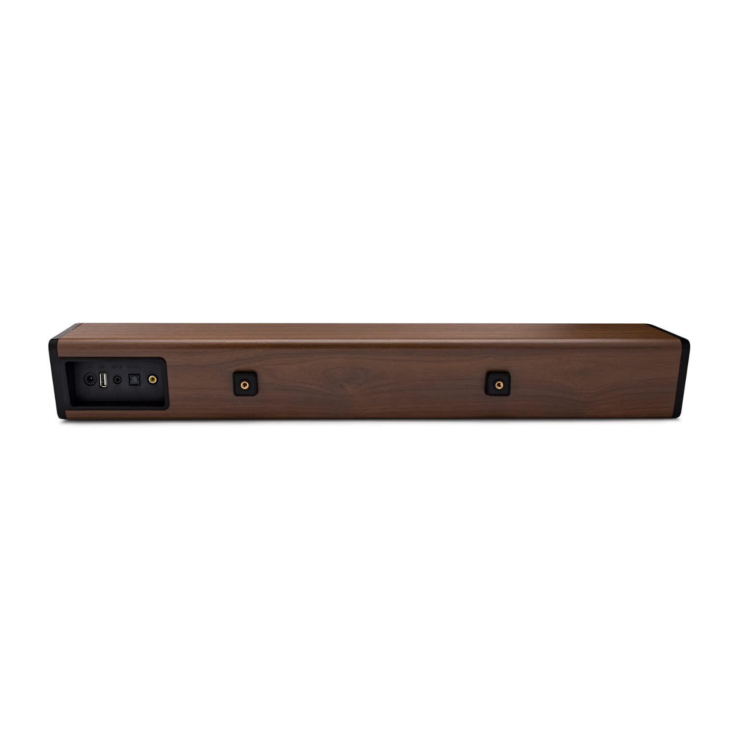 Knox Gear Knox Gear 60 Watt Compact Wireless 2.0ch Soundbar with Bluetooth 5.0 - Oak Finish