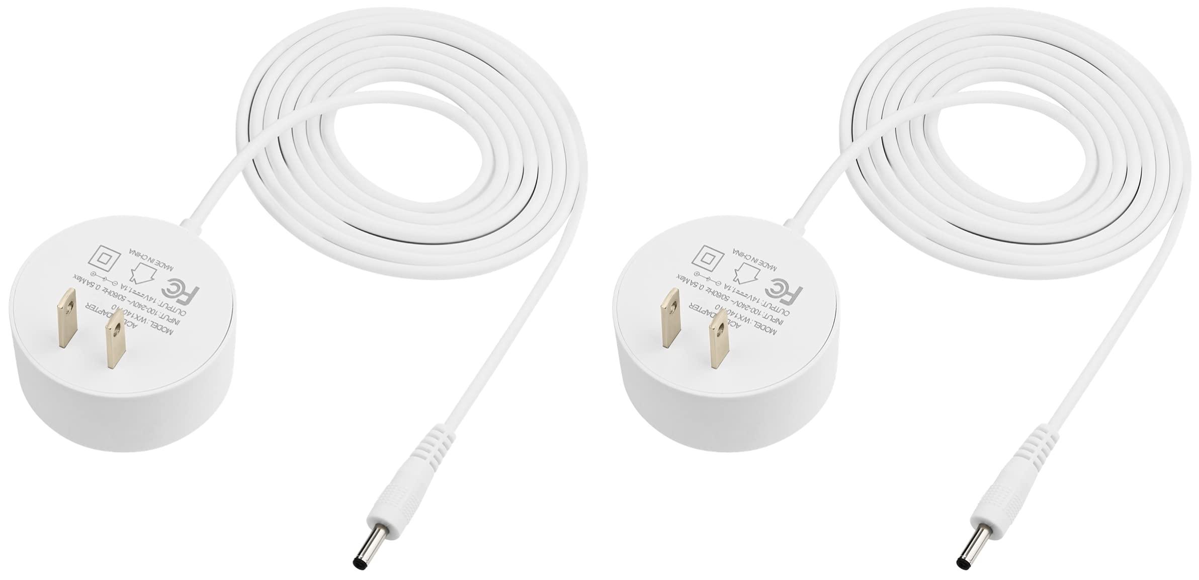 Vebner Vebner 2-Pack - 6-Foot Power Adapter Compatible with Google Nest Mini, Nest Hub, Nest WiFi Router and Nest WiFi Point Power Cable