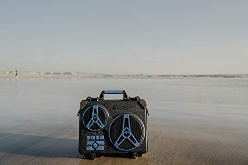 ECOXGEAR ECOXGEAR: EcoJourney Bluetooth Speaker with Dry Storage 50+ Hours of Playtime 100% Waterproof IP67 Rugged and Loud(Gray)