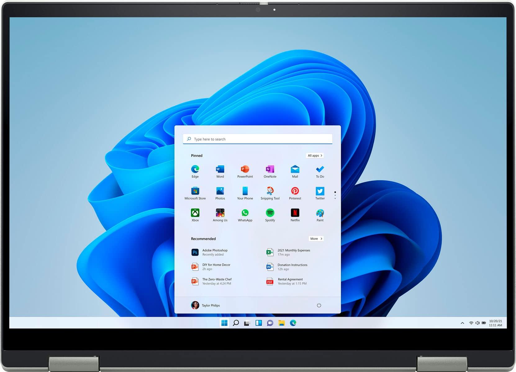 Dell Dell 2023 Inspiron 7000 14\" FHD+ IPS Touch 2-in-1 Convertible Laptop 8-Core AMD Ryzen 7 5825U AMD Radeon Graphics 32GB RAM DDR4 1TB NVMe SSD HDMI USB-C WiFi AX Backlit KB Fingerprint Windows 11 Pro