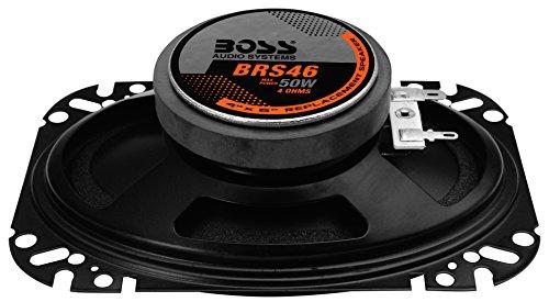 BOSS Audio Systems BOSS Audio Systems BRS46 Car Replacement Speakers - 50 Watts of Power Per Speaker, 4 Inch x 6 Inch Inch , Full Range, Sold Individually, Easy Mounting