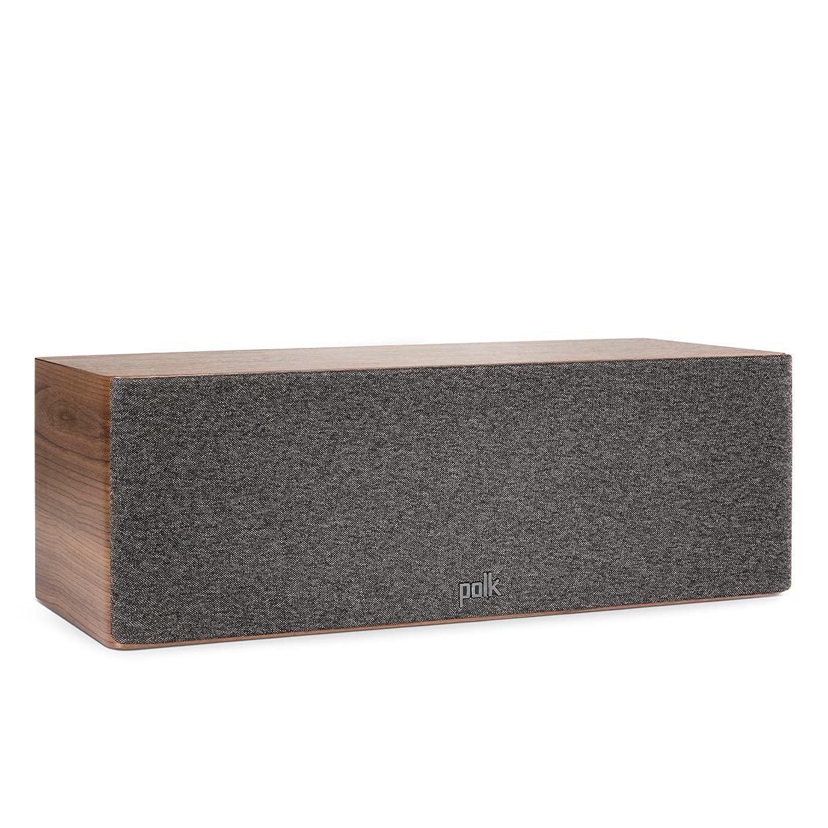 Polk Audio Polk Audio Reserve Series R300 Compact Center Channel Loudspeaker for Dynamic, Detailed Audio, 1\" Pinnacle Ring Tweeter & Dual 5.25\" Turbine Cone Woofers, Hi-Res Certified Wall Mountable Walnut Brown
