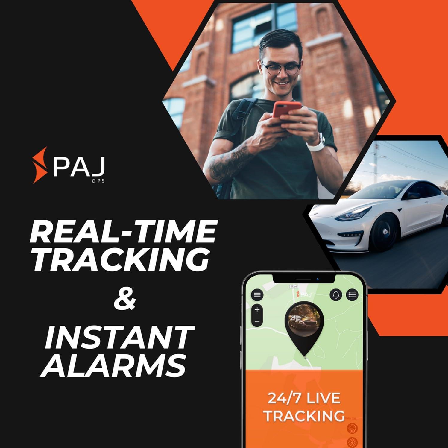PAJ GPS PAJ GPS Power Finder Real-Time GPS Tracker with 90-Day Battery Life - Magnetic Mount for Cars, Trucks, Boats & Equipment, Location, Route & Speed Monitoring via 4G Network Subscription Required