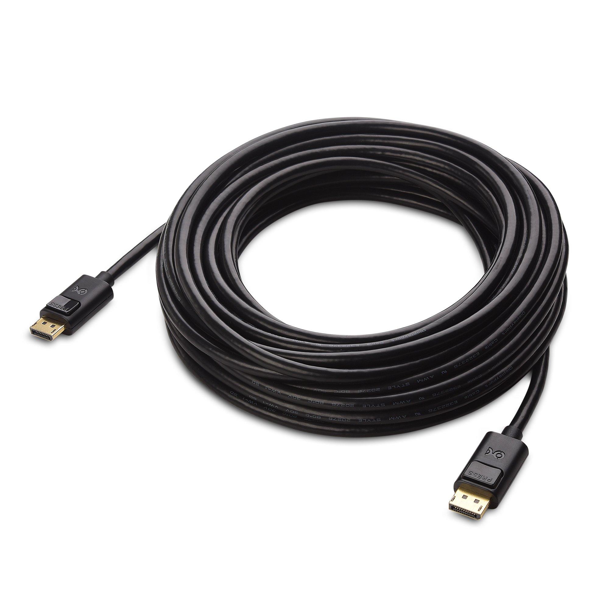 Cable Matters Cable Matters DisplayPort to DisplayPort Cable, Computer Monitor Cable 35 ft, 2K@60Hz, Display Cable, Male to Male Display Port Cable, Gold-Plated DP to DP Cable, 35 Feet