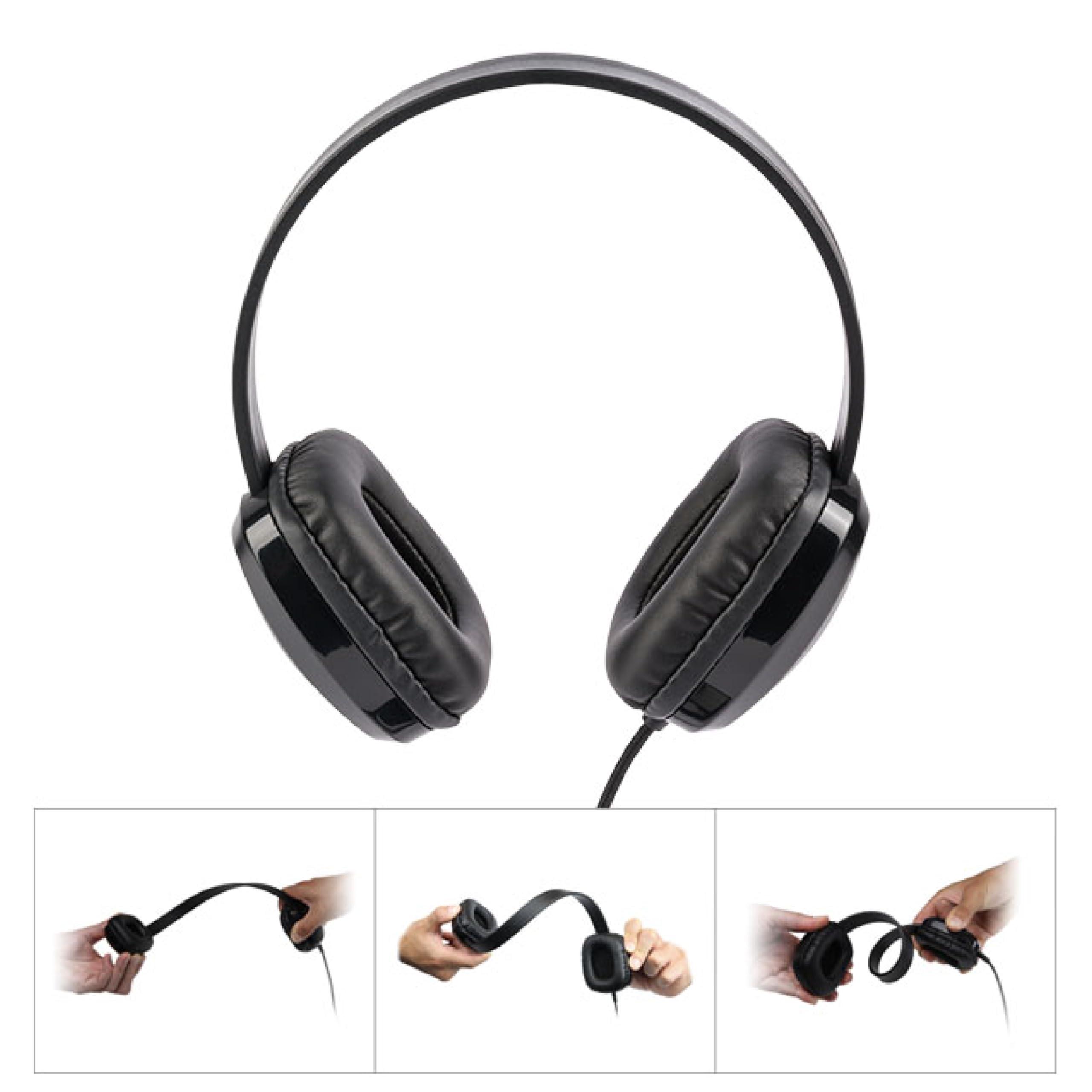 Cyber Acoustics Cyber Acoustics USB Stereo Headphones for PCs and Other USB Devices in The Office, Classroom or Home (ACM-6005C)