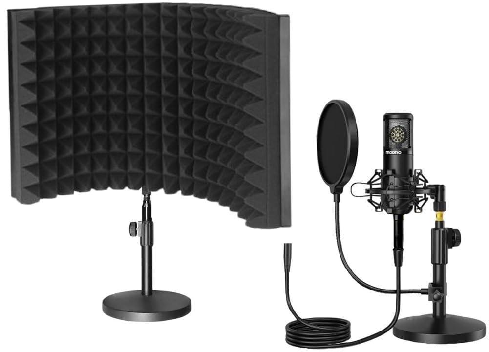 Generic HamiltonBuhl MPSK-CT2-XLR Media Production Studio Kit Content Creation Tools #2, Includes: On-Air! Podcast Kit, Portable Mixer Production System, Smart-Trek Deluxe Headphone & XLR Microphone