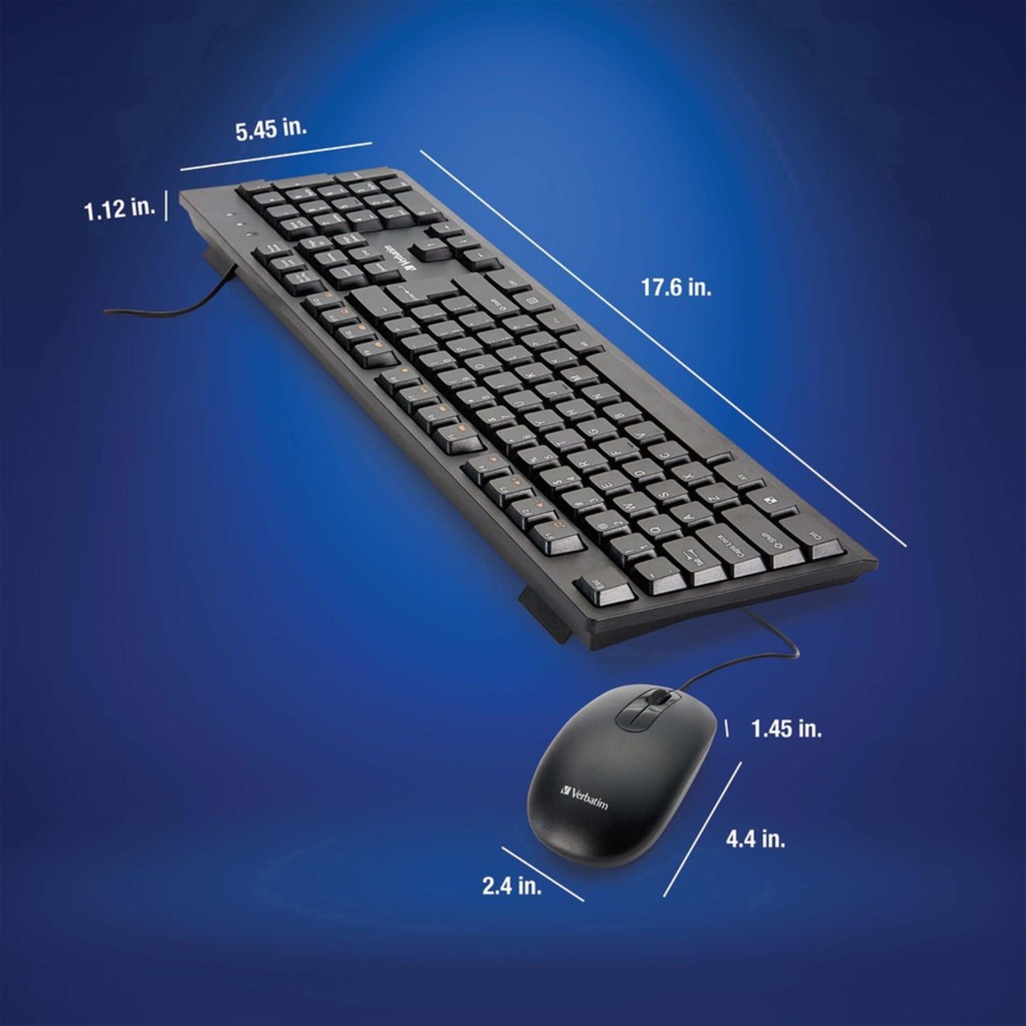 Verbatim Verbatim 70734 Universal Wired Keyboard and Mouse