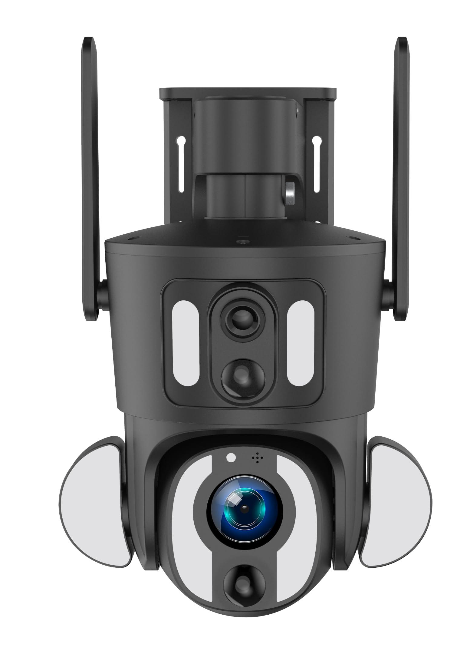 Zetronix Zetronix HD 4G LTE/GSM Network Cell Phone Solar Battery Powered Outdoor-Security-PTZ-IP-Camera Motion Activated Light and Color Night Vision, White, Solar Panel, Rotating Camera, Wireless