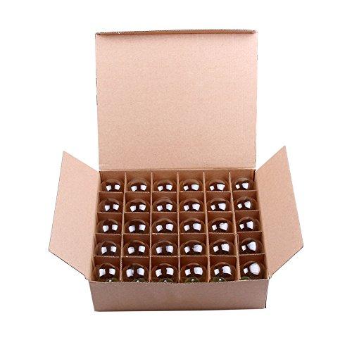 Skullis 30 Pack S14 Outdoor String Light Bulbs Set orange, 120V 11W Clear Outdoor Patio Vintage Light Shatterproof Bulbs