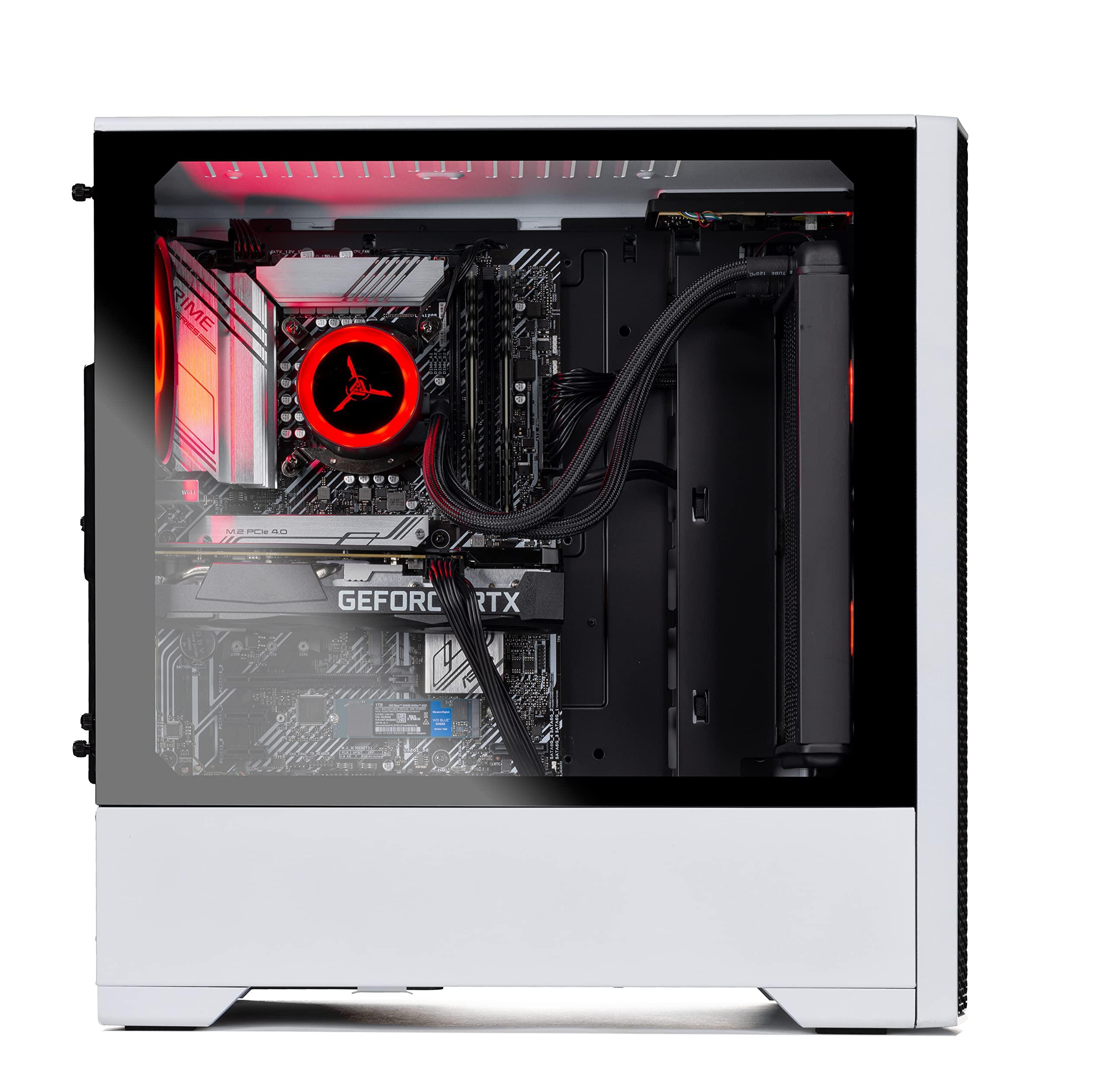 Skytech Gaming Skytech Gaming Skytech Blaze 3.0 Gaming PC Desktop - AMD Ryzen 7 3700X 3.6GHz, RTX 3070 8GB GDDR6, 16GB DDR4 3000, 1TB SSD, 750W Gold PSU, 240MM AIO, AC WiFi, Windows 11 Home 64-bit, White