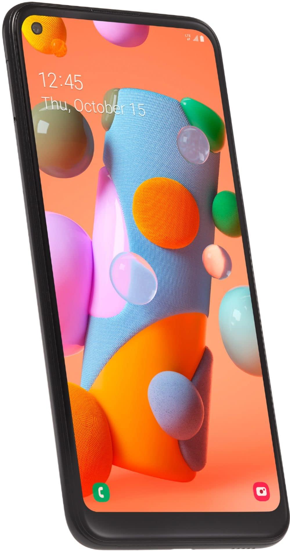 SAMSUNG Samsung Galaxy A11 6.4" A115M/DS 32GB 2GB RAM (GSM Only, No CDMA) International Version - No Warranty (White) (Renewed)