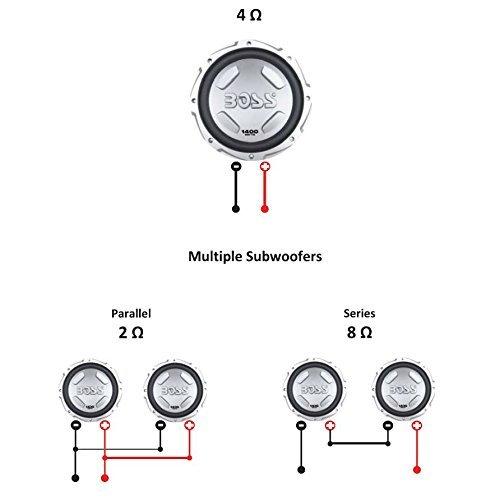 BOSS Audio Systems BOSS Audio Systems CX122 Chaos Exxtreme Series 12 Inch Car Subwoofer - 1400 Watts Max, Single 4 Ohm Voice Coil, Hook Up to Amp