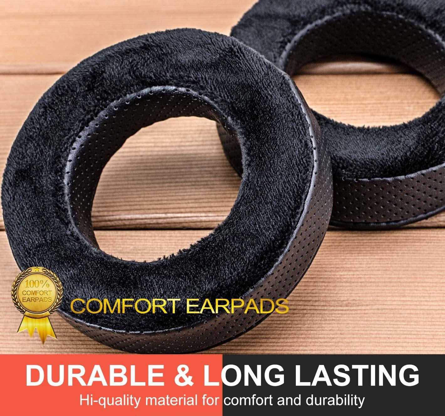 LTYIVABHTTW Earpads Compatible with DT770, DT880, DT990, DT 770 Pro, DT 880 Pro, DT 990 Pro, DT 1770 Pro, MMX 300, DT 1990 Pro, DT 177X, T 90 Headphones (Hybrid Velour)