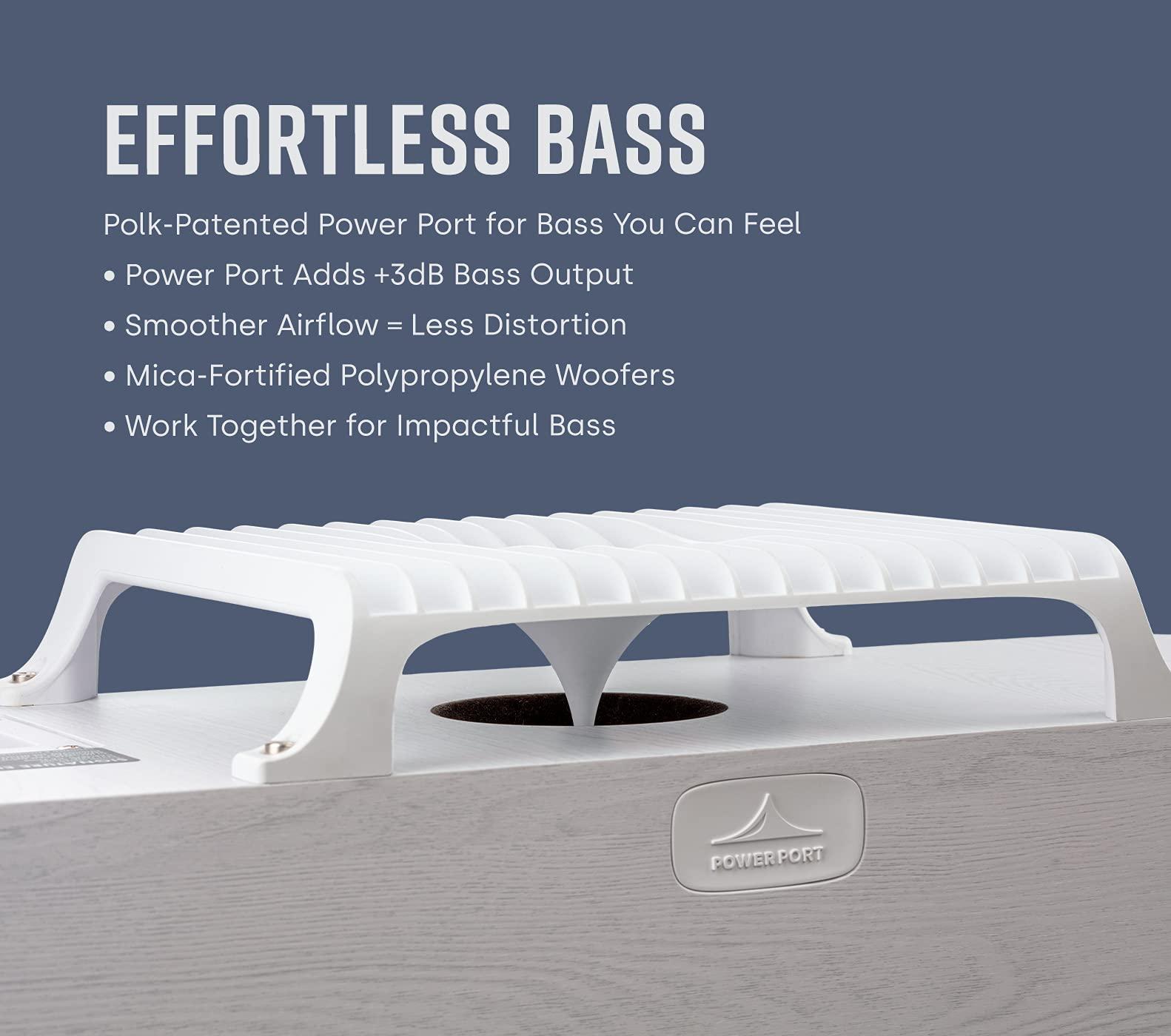 Polk Audio Polk Signature Elite ES50 Tower Speaker - Hi-Res Audio Certified, Dolby Atmos & DTS:X Compatible, 1\" Tweeter & (2) 5.25\" Woofers, Power Port Technology for Effortless Bass, Stunning Black