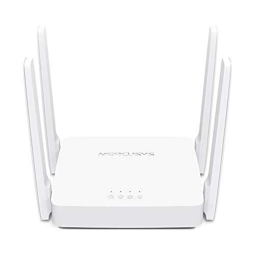 MERCUSYS Mercusys AC10, AC1200 Mbps MU-MIMO, Beamforming, All-in-one ( Router, Access Point, Range Extender) Modes, Easy to Setup with Mobile App, Dual-Band Wi-Fi 5 Router