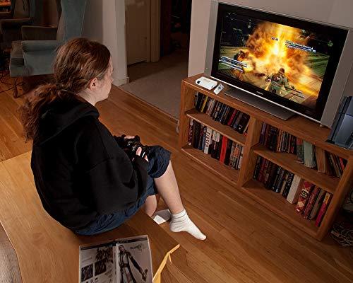 AoeSpy HDMI RF Modulator Coax Converter VHF Adapter w/Male F Type Cord for PS4 PS5 Xbox Nintendo Switch VCR DVD Player Roku Fire Stick Set-top Cable Box HD Digital Video Input to Coaxial Out Analog NTSC TV