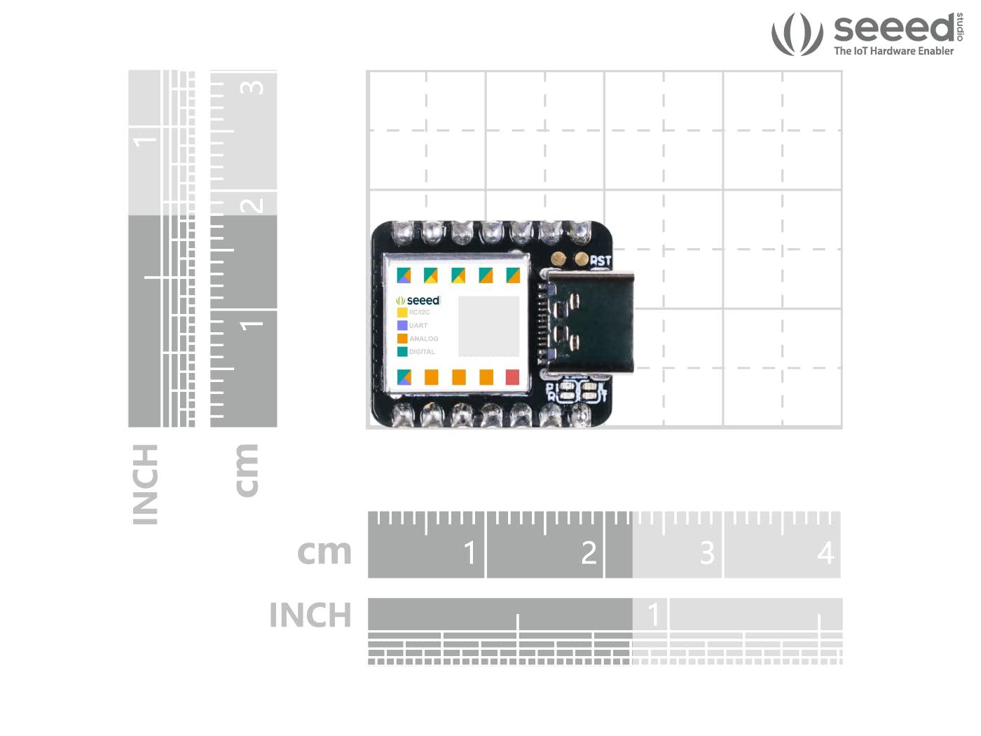 seeed studio Seeed Studio XIAO SAMD21 (Pre-Soldered) The Smallest Arduino Microcontroller Based on SAMD21 with Rich Interfaces, 100% Arduino IDE Compatible, desiged for Projects Need Arduino Micro, 1pc.
