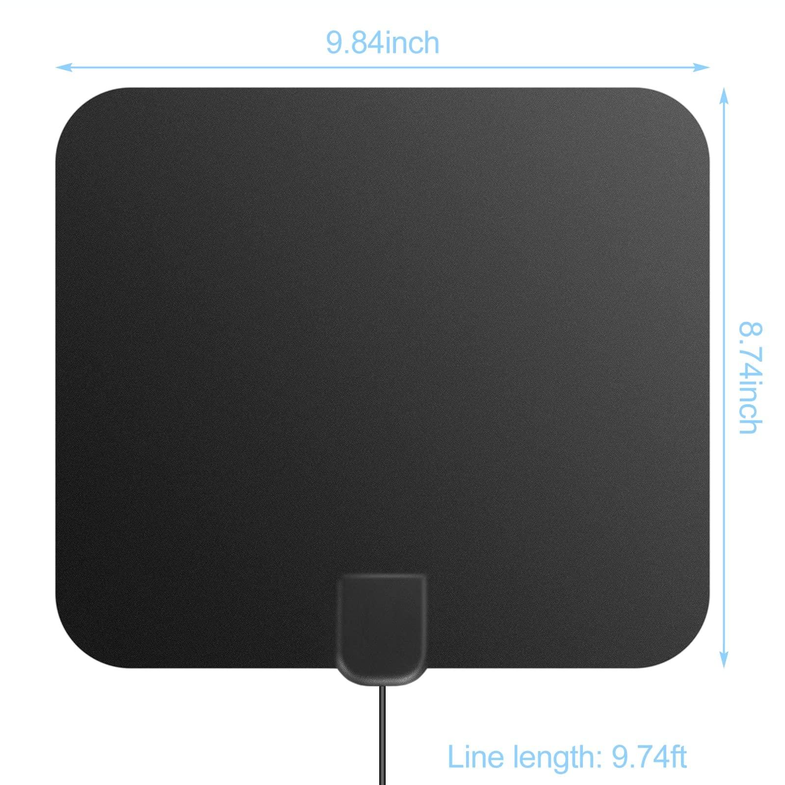 UrbanX Amplified HD Digital TV Antenna Long 250+ Miles Range - Support 1080p for VIZIO Tv Model E75-E1 - Indoor Smart Switch Amplifier Signal Booster - Extra Long HDTV Cable/AC Adapter