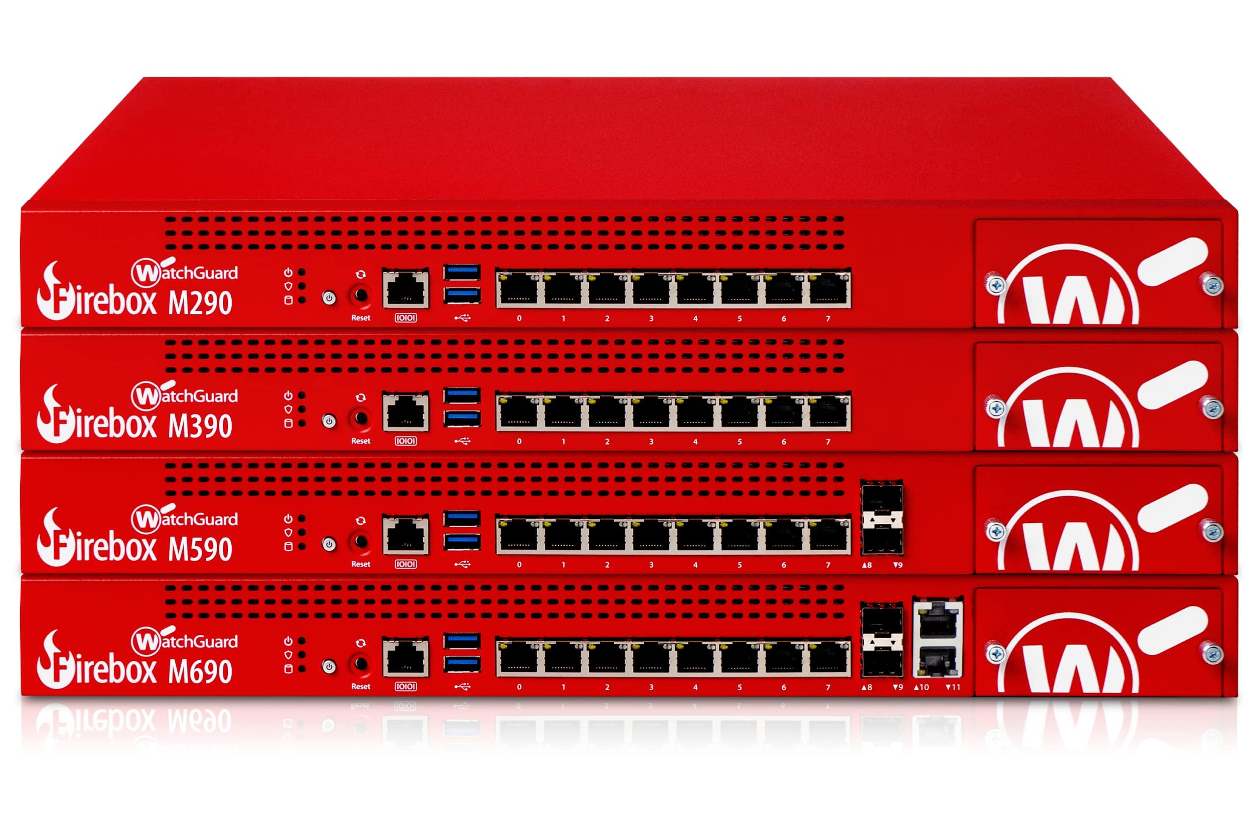 WatchGuard Watchguard Firebox M390 High Availibility Enterprise-Grade Network Security Appliance with 1 Year Standard Support License - - Advanced Firewall, VPN, Intrusion Prevention (WGM39001601)