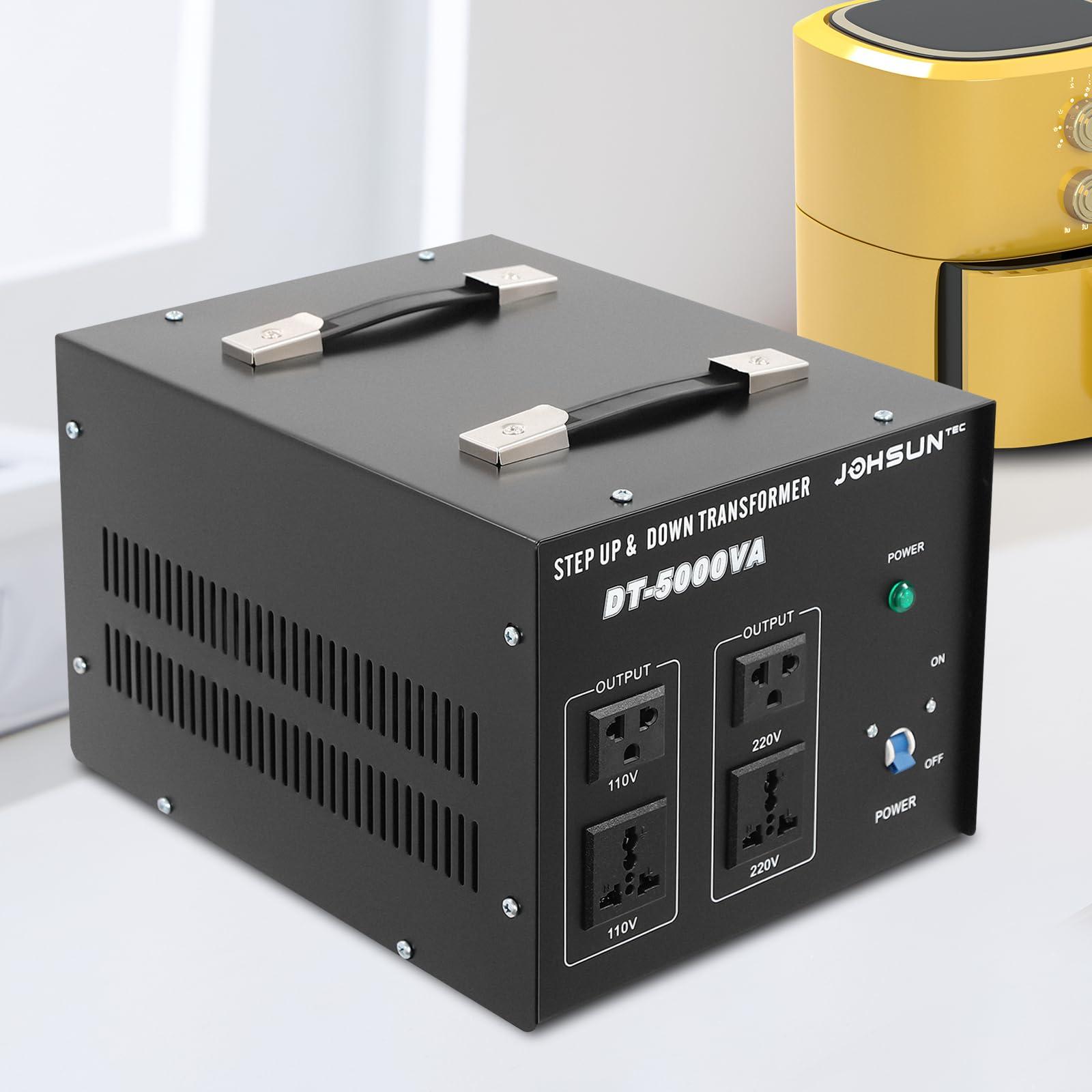 DRIKH DT-5000VA 5000W Voltage Converter Transformer, Step Up/Down AC 110V to/from 220V Heavy Duty Voltage Transformer Converter