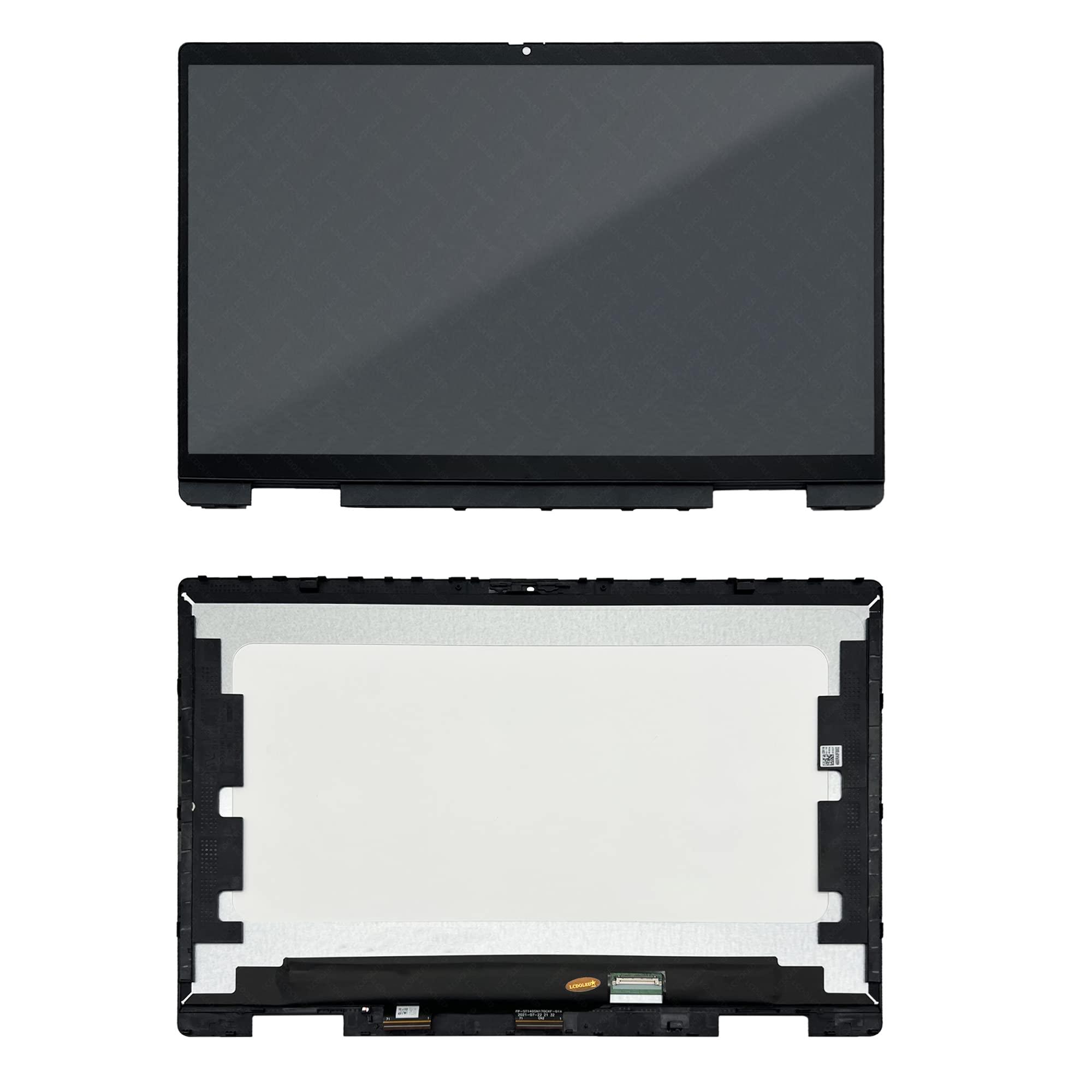LCDOLED LCDOLED Replacement for HP Pavilion x360 14-ek 14-ek0097nr 14-ek0013dx 14-ek0023dx 14-ek0033dx 14.0 inches FHD 1920x1080 IPS LCD Display Touch Screen Digitizer Assembly with Bezel