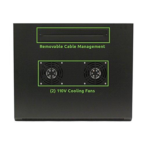 NavePoint NavePoint 9U Wall Mount Network Server 19 Inch Cabinet Rack Enclosure Glass Door Lock W/Shelves