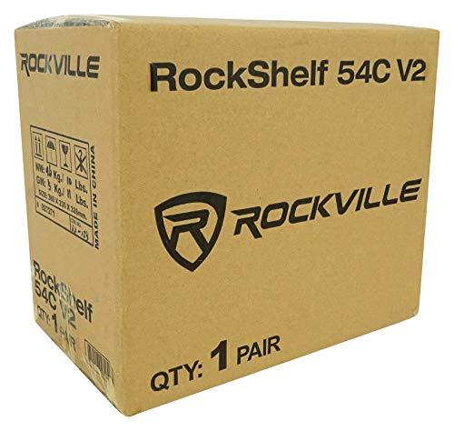 Rockville Rockville 2 RockShelf 54C 360w Wood 5.25" Home Theater Bookshelf Speakers/4 Ohm, Classic V2