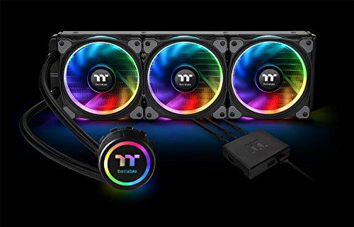 Thermaltake Thermaltake Floe 360mm, 16.8 Million Color Software Enabled (TT RGB Plus/Alexa/Razer Chroma), AMD (AM5/AM4)/Intel (LGA 2066/1200), AIO CPU Liquid Cooler CL-W158-PL12SW-A Black
