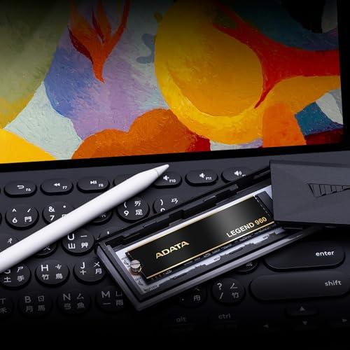 ADATA ADATA Legend 960 2TB PCIe Gen4 x4 NVMe 1.4 M.2 Internal Gaming SSD Up to 7,400 MB/s (ALEG-960-2TCS)